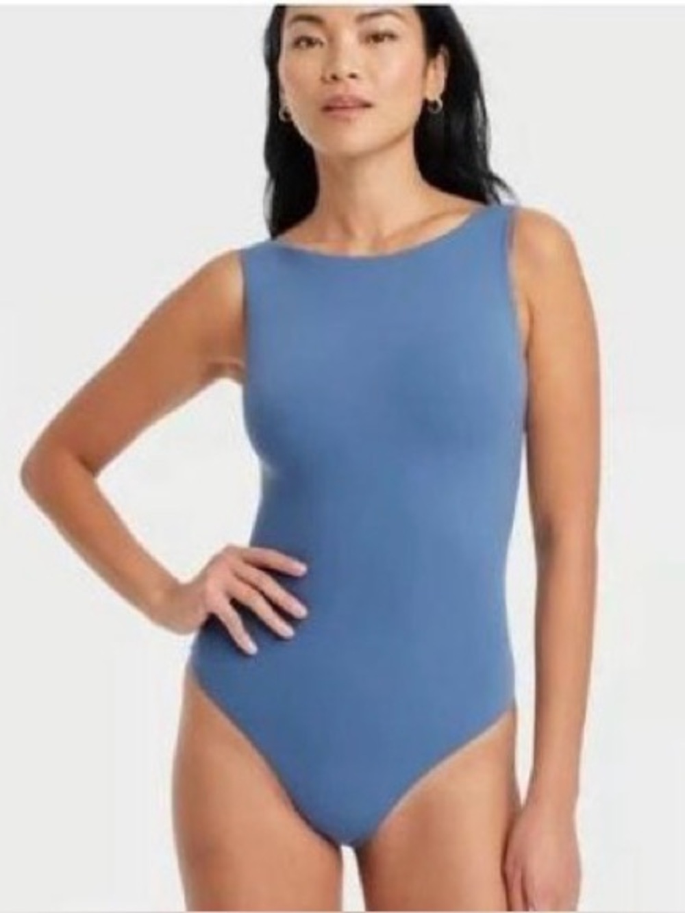 T123 NWT Auden Luxury Collection Sleeveless Bodysuit - Size: 2X